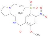 N-((1-Ethylpyrrolidin-2-yl)methyl)-5-(ethylsulfonyl)-2-methoxy-4-nitrobenzamide
