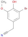 2-(3-Bromo-4-hydroxy-5-methoxyphenyl)acetonitrile