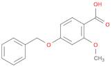 Benzoic acid, 2-methoxy-4-(phenylmethoxy)-