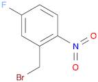 Benzene, 2-(bromomethyl)-4-fluoro-1-nitro-