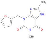 1H-Purine-2,6-dione,3-(2-furanylmethyl)-3,9-dihydro-1,8-dimethyl-