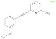 Pyridine, 2-[(3-methoxyphenyl)ethynyl]-6-methyl-, hydrochloride