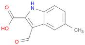 1H-Indole-2-carboxylicacid, 3-formyl-5-methyl-