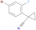 1-(4-Bromo-2-fluorophenyl)cyclopropane-1-carbonitrile