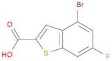 Benzo[b]thiophene-2-carboxylic acid, 4-bromo-6-fluoro-
