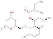 Butanoic acid, 2-methyl-, (1S,3R,7S,8S,8aR)-1,2,3,7,8,8a-hexahydro-3,7-dimethyl-8-[2-[(2R,4R)-tetrahydro-4-hydroxy-6-oxo-2H-pyran-2-yl]ethyl]-1-naphthalenyl ester, (2S)-