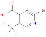 2-Bromo-5-(trifluoromethyl)isonicotinic acid
