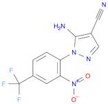 5-amino-1-[2-nitro-4-(trifluoromethyl)phenyl]-1H-pyrazole-4-carbonitrile