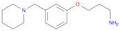 3-(3-(Piperidin-1-ylmethyl)phenoxy)propan-1-amine