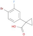 1-(4-Bromo-3-fluorophenyl)cyclopropanecarboxylic acid