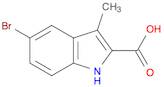 1H-Indole-2-carboxylicacid, 5-bromo-3-methyl-
