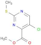 4-PyriMidinecarboxylic acid, 5-chloro-2-(Methylthio)-, Methyl ester