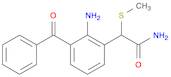 2-Amino-3-benzoyl-α-(methylthio)benzeneacetamide