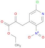 ETHYL 3-(2-CHLORO-5-NITROPYRIDIN-4-YL)-2-OXOPROPANOATE