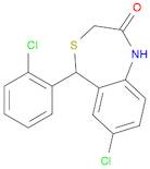7-Chloro-5-(2-chlorophenyl)-1,5-dihydro-4,1-benzothiazepin-2(3H)-one