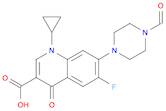 3-Quinolinecarboxylicacid, 1-cyclopropyl-6-fluoro-7-(4-formyl-1-piperazinyl)-1,4-dihydro-4-oxo-