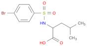 2-(4-Bromophenylsulfonamido)-4-methylpentanoic acid