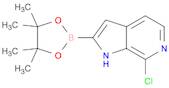 7-CHLORO-2-(4,4,5,5-TETRAMETHYL-1,3,2-DIOXABOROLAN-2-YL)-1H-PYRROLO[2,3-C]PYRIDINE