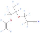 Propanenitrile,3-[1-[difluoro[(1,2,2-trifluoroethenyl)oxy]methyl]-1,2,2,2-tetrafluoroethoxy]-2,2...