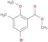 Benzoic acid,5-bromo-2-methoxy-3-methyl-, methyl ester