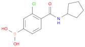3-Chloro-4-(cyclopentylcarbamoyl)phenylboronic acid