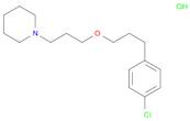 Piperidine, 1-[3-[3-(4-chlorophenyl)propoxy]propyl]-, hydrochloride