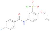 2-Ethoxy-5-(4-fluorobenzamido)benzene-1-sulfonyl chloride