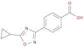 4-(5-cyclopropyl-1,2,4-oxadiazol-3-yl)benzoic acid