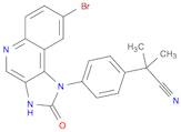 2-(4-(8-Bromo-2-oxo-2,3-dihydro-1H-imidazo[4,5-c]quinolin-1-yl)phenyl)-2-methylpropanenitrile