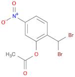 2-(Dibromomethyl)-5-nitrophenyl acetate