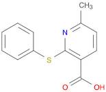 3-Pyridinecarboxylic acid, 6-methyl-2-(phenylthio)-