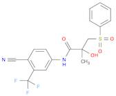 N-[4-CYANO-3-(TRIFLUOROMETHYL)PHENYL]-2-HYDROXY-2-METHYL-3-(PHENYLSULFONYL)PROPANAMIDE