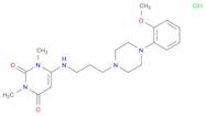 2,4(1H,3H)-Pyrimidinedione,6-[[3-[4-(2-methoxyphenyl)-1-piperazinyl]propyl]amino]-1,3-dimethyl-,hydrochloride (1:1)