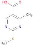 5-Pyrimidinecarboxylicacid, 4-methyl-2-(methylthio)-
