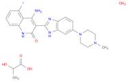 4-Amino-5-fluoro-3-(6-(4-methylpiperazin-1-yl)-1H-benzo[d]imidazol-2-yl)quinolin-2(1H)-one 2-hydroxypropanoate hydrate