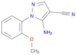 1H-Pyrazole-4-carbonitrile, 5-amino-1-(2-methoxyphenyl)-