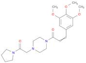 2-Propen-1-one,1-[4-[2-oxo-2-(1-pyrrolidinyl)ethyl]-1-piperazinyl]-3-(3,4,5-trimethoxyphenyl)-