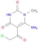 2,4(1H,3H)-Pyrimidinedione, 6-amino-5-(2-chloroacetyl)-1-methyl-