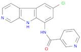 3-Pyridinecarboxamide, N-(6-chloro-9H-pyrido[3,4-b]indol-8-yl)-