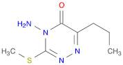 1,2,4-triazin-5(4h)-one, 4-amino-3-(methylthio)-6-propyl-