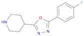 4-[5-(4-Fluorophenyl)1,3,4-oxadiazol-2-yl]piperidine