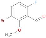 3-BROMO-6-FLUORO-2-METHOXYBENZALDEHYDE