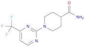 1-[4-(TRIFLUOROMETHYL)-PYRIMIDIN-2-YL]-4-PIPERIDINECARBOXAMIDE