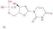 Sodium ((2R,3S,5R)-5-(2,4-dioxo-3,4-dihydropyrimidin-1(2H)-yl)-3-hydroxytetrahydrofuran-2-yl)methyl phosphate