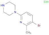 1-(5-Bromo-6-methylpyridin-2-yl)piperazine, HCl