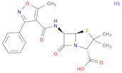4-Thia-1-azabicyclo[3.2.0]heptane-2-carboxylic acid,3,3-dimethyl-6-[[(5-methyl-3-phenyl-4-isoxazolyl)carbonyl]amino]-7-oxo-,monosodium salt, (2S,5R,6R)-