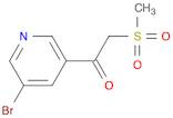 1-(5-Bromopyridin-3-yl)-2-(methylsulfonyl)ethanone