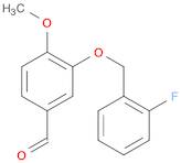 Benzaldehyde,3-[(2-fluorophenyl)methoxy]-4-methoxy-