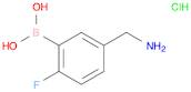 (5-(Aminomethyl)-2-fluorophenyl)boronic acid hydrochloride