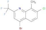 4-BROMO-7-CHLORO-8-METHYL-2-(TRIFLUOROMETHYL)QUINOLINE